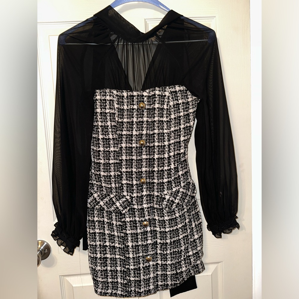 Zara tweed dress SS 22
